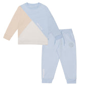 Mitch & Son Boys Pale Blue and Beige Tracksuit